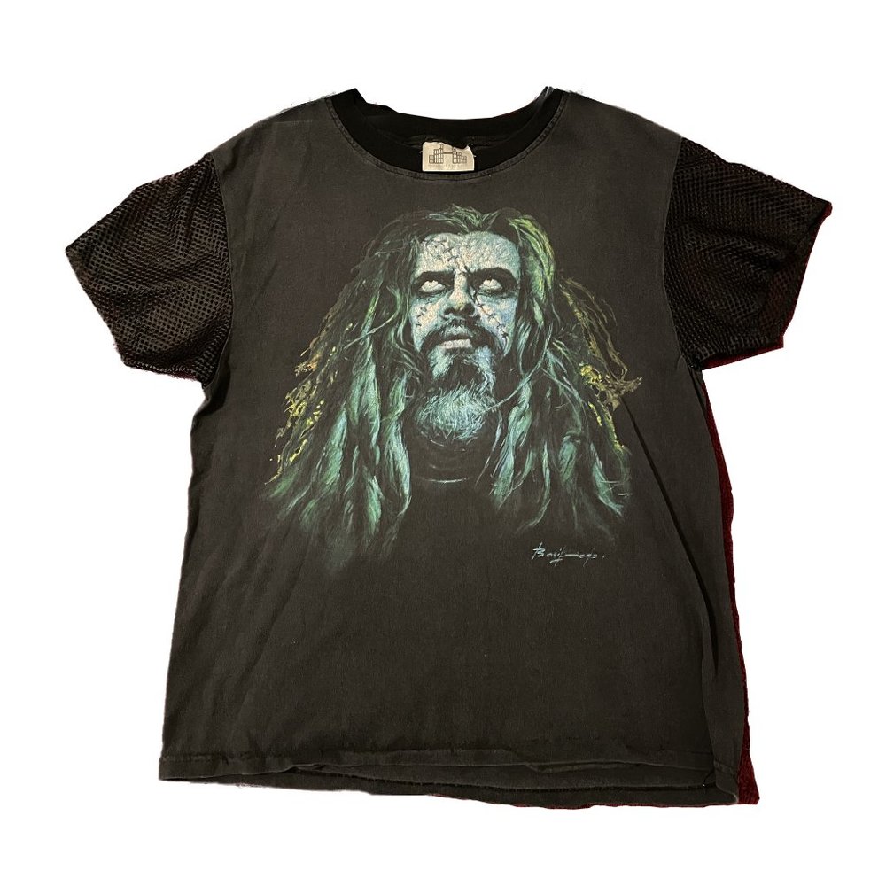 Rob Zombie Dracula T-shirt by Hologram City Custom Made Mesh Sleeve M/L